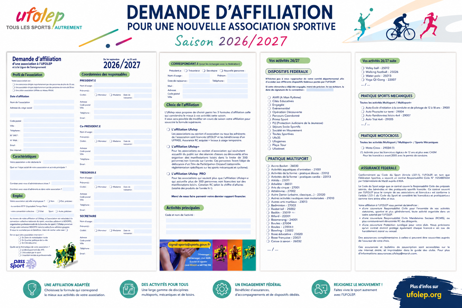 Demande d'affiliation- Association sportive