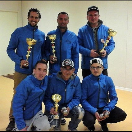 Critérium triplette DA : champions  Loiret et qualifiés  pour le National                           Lubac Denis  , Michot François , Plaud Gérard    ( Lorris 