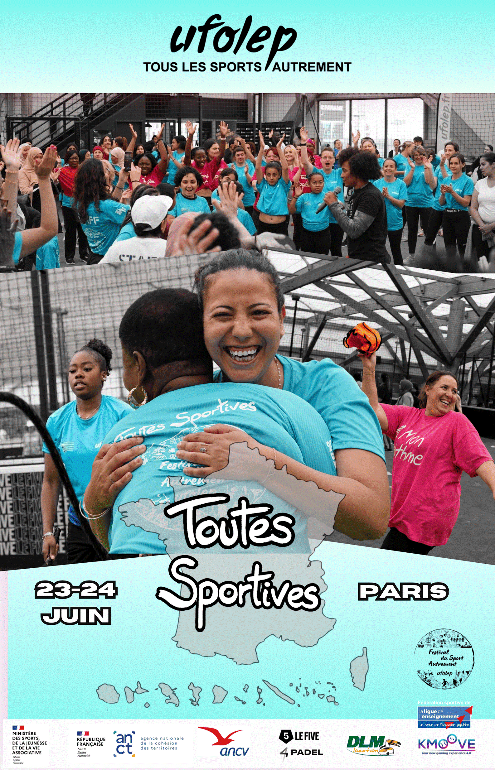Affiche TOUTES SPORTIVES UFOLEP Nationale - Juin 2026
