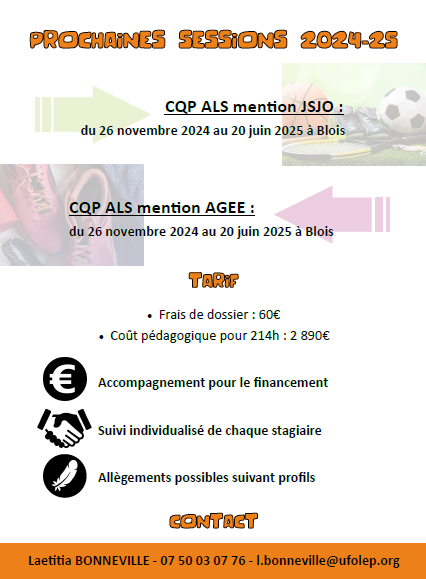 CQP ALS BLOIS - 26.11.2024 au 20.06.2025 - BLOIS